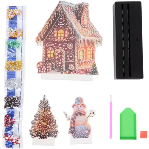 Bild 2 von Weihnachtliches Diamond Painting mit LED-Beleuchtung