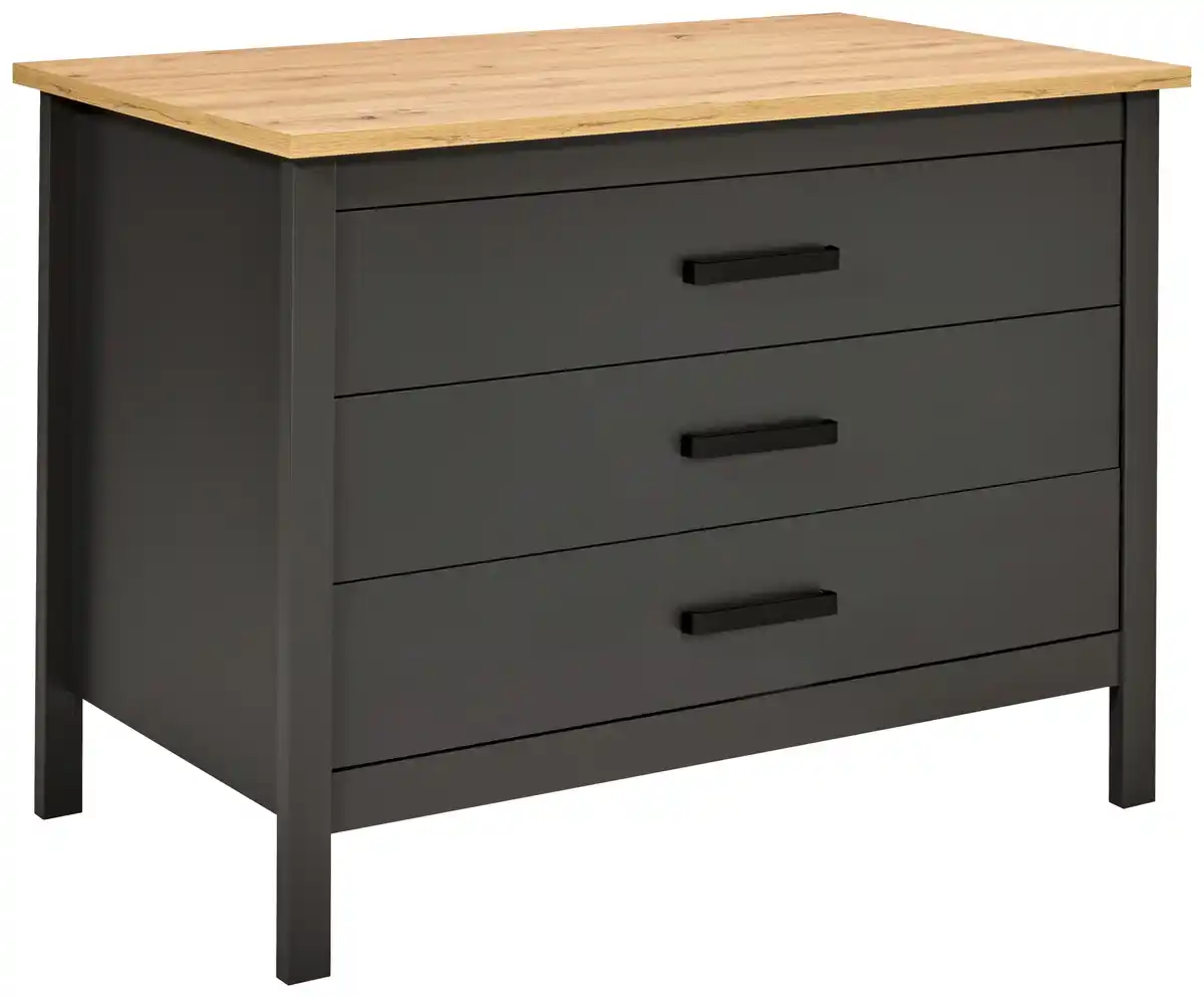 Bild 1 von Kücheninsel Venet, Anthrazit/Artisan Eiche, Anthrazit, Eiche Artisan