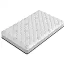 Bild 1 von P & B Viscomatratze, Schwarz, Weiß, Textil, H2 + H3, Füllung: Federn, 120x210 cm, Made in EU, Bezug abnehmbar/waschbar, Ober- und Unterseite versteppt, Massagewirkung, Wendematratze, Schlafzimmer,