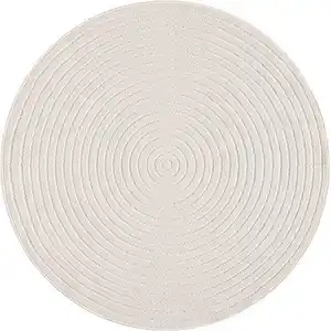 Novel Outdoorteppich Tenerife Plus, Creme, Textil, Struktur, rund, ISO 9001, Bsci, Oeko-Tex® Standard 100, für Fußbodenheizung geeignet, in verschiedenen Größen erhältlich, pflegeleicht, leicht