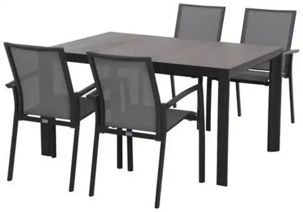 Bild 1 von Loungegarnitur 5-tlg Velia, Metall/Textil/Keramik