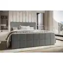 Bild 1 von Boxxx Boxbett, Grau, Textil, H3, Höhe ca. 17 cm, 160x200 cm, Topper durchgehend, Matratze geteilt, Schlafzimmer, Betten, Doppelbetten