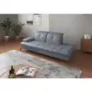 Bild 1 von Sit & More Récamiere, Graublau, Leder, Echtleder, Nappaleder, 231x90x122 cm, Goldenes M, Made in Europe, DGM-Klimapakt, Rücken echt, Armteil links, Wohnzimmer, Sofas & Couches, Sofas, Recamieren