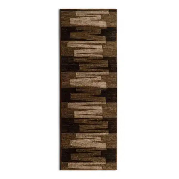 Bild 1 von Floordirekt Läufer Via Veneto, Braun, Textil, Uni, rechteckig, 80x450 cm, pflegeleicht, Teppiche & Böden, Teppiche, Teppichläufer