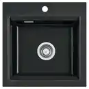 Bild 1 von Systemceram Spüle Kara 51, Schwarz Hochglanz, Keramik, 51x20x51 cm, Küchen, Küchenausstattung, Küchenspülen