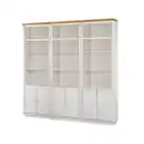 Bild 1 von Livetastic Bücherwand Lillehammer, Kiefer, Honig, Holz, Kiefer, massiv, 15 Fächer, 223x222x34 cm, Wohnzimmer, Regale, Bücherregale