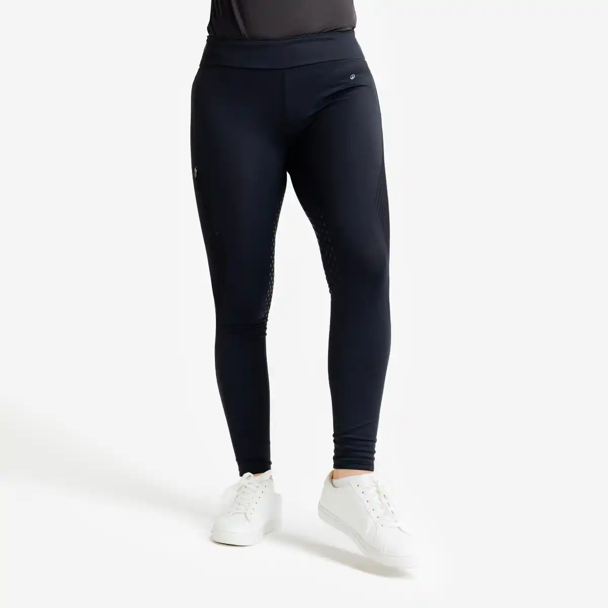 Bild 1 von Winter-Reitleggings 500 Silikonbesatz Damen schwarz