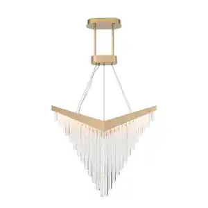 Elstead Lighting Kronleuchter Eurofase, Gold, Metall, Kunststoff, G, 119.4 cm, höhenverstellbar, Lampen & Leuchten, Innenbeleuchtung, Hängelampen, G