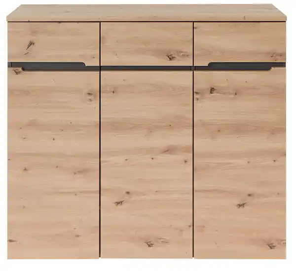 Bild 1 von Kommode Memphis in Eiche/Graphit, Graphitfarben, Eiche Artisan