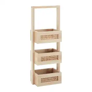 Regal Denis Naturfarben Echtholz/MDF, Naturfarben