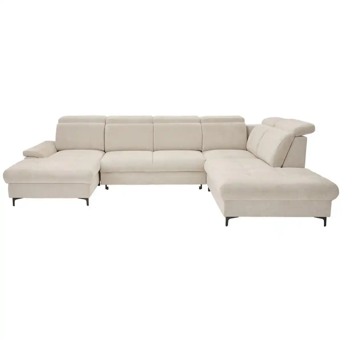 Bild 1 von Stylife Wohnlandschaft, Beige, Textil, 5-Sitzer, U-Form, 364x270 cm, Typenauswahl, Bettkasten erhältlich, Stoffauswahl, Bettfunktion erhältlich, Wohnzimmer, Sofas & Couches, Wohnlandschaften, Wohnl