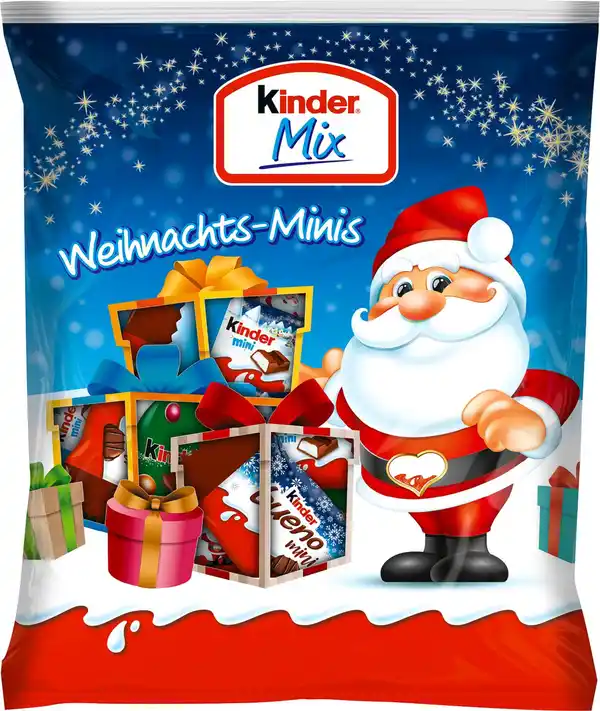 Bild 1 von KINDER Mix Weihnachts-Minis, 153-g-Packg.