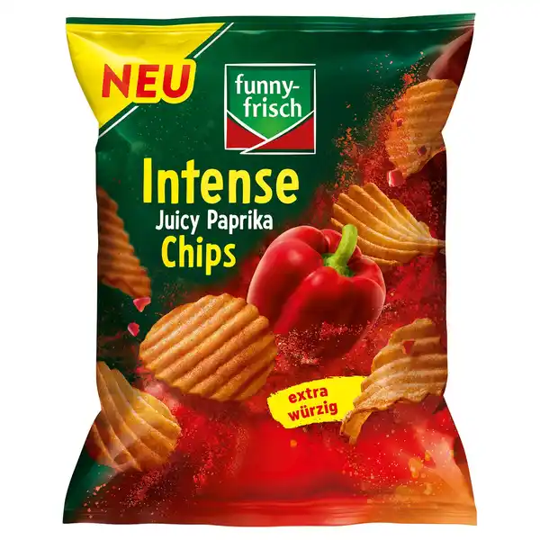 Bild 1 von FUNNY FRISCH Intense Chips 110 g, Saftige Paprika