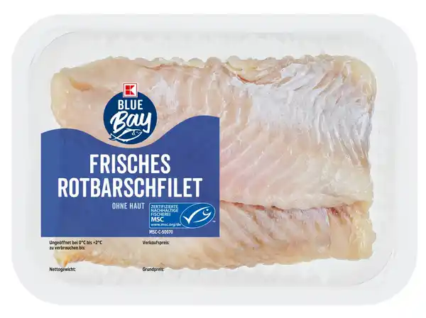 Bild 1 von K-BLUE BAY Rotbarschfilet, kg