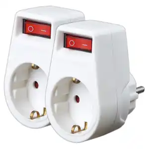 Powertec Electric Zwischenstecker 2er-Set abschaltbar