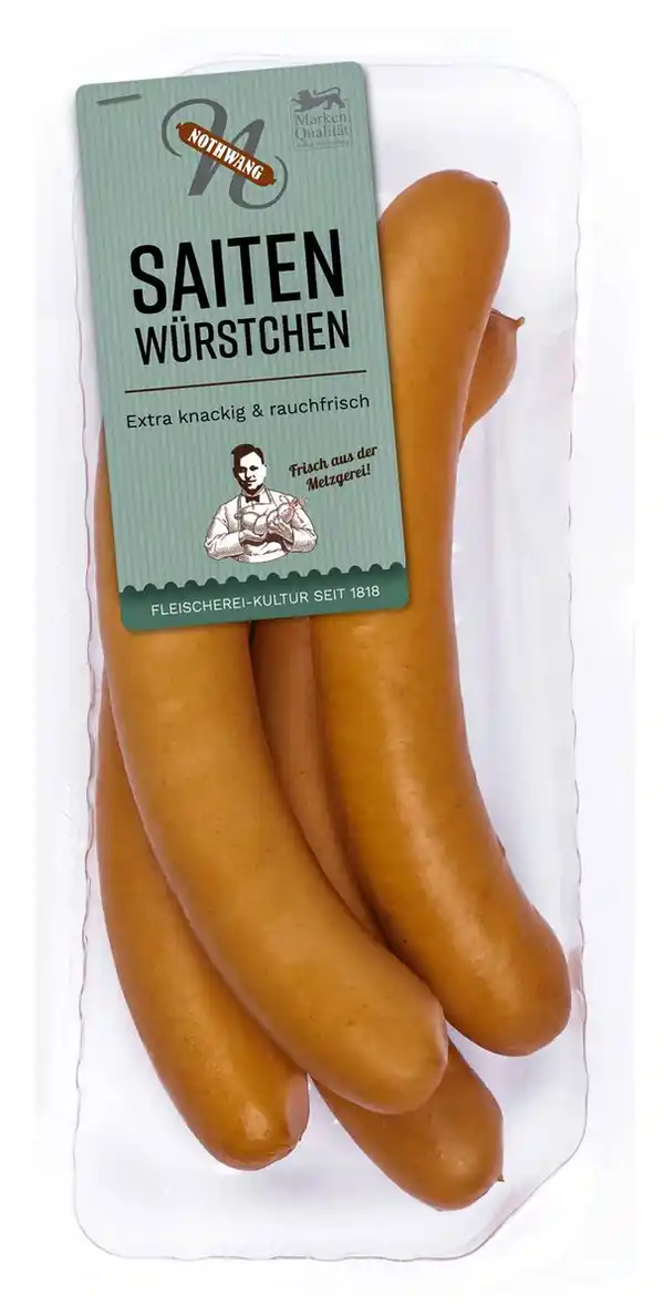 Bild 1 von NOTHWANG Saitenwürstchen, 4 St. = 300-g-Packg.