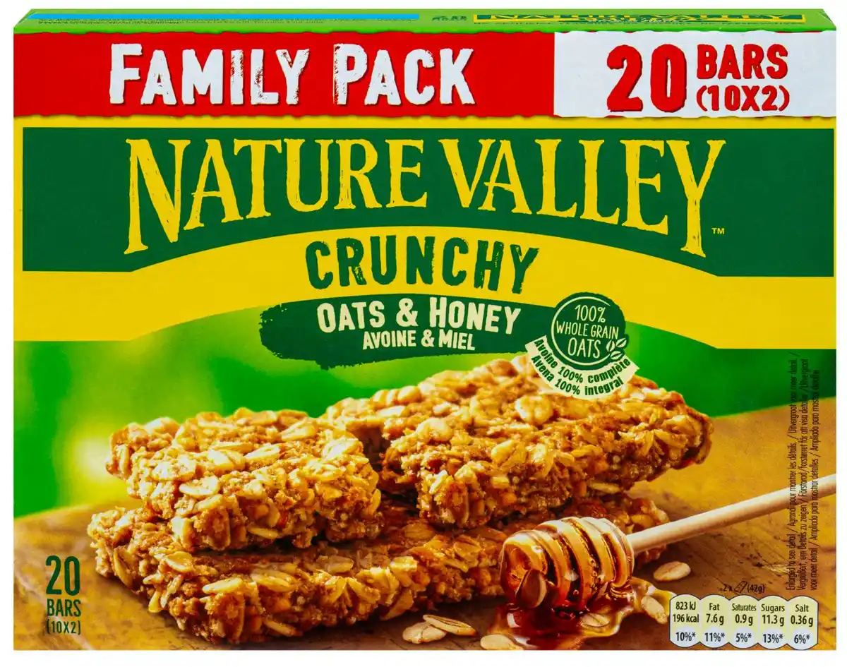 Bild 1 von NATURE VALLEY Crunchy, 10 x 2 St. = 420-g-Packg.