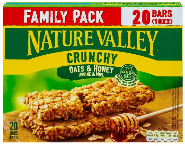 Bild 1 von NATURE VALLEY Crunchy, 10 x 2 St. = 420-g-Packg.