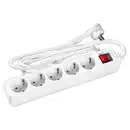 Bild 1 von Powertec Electric Steckdosenleiste 5-fach mit Flachstecker