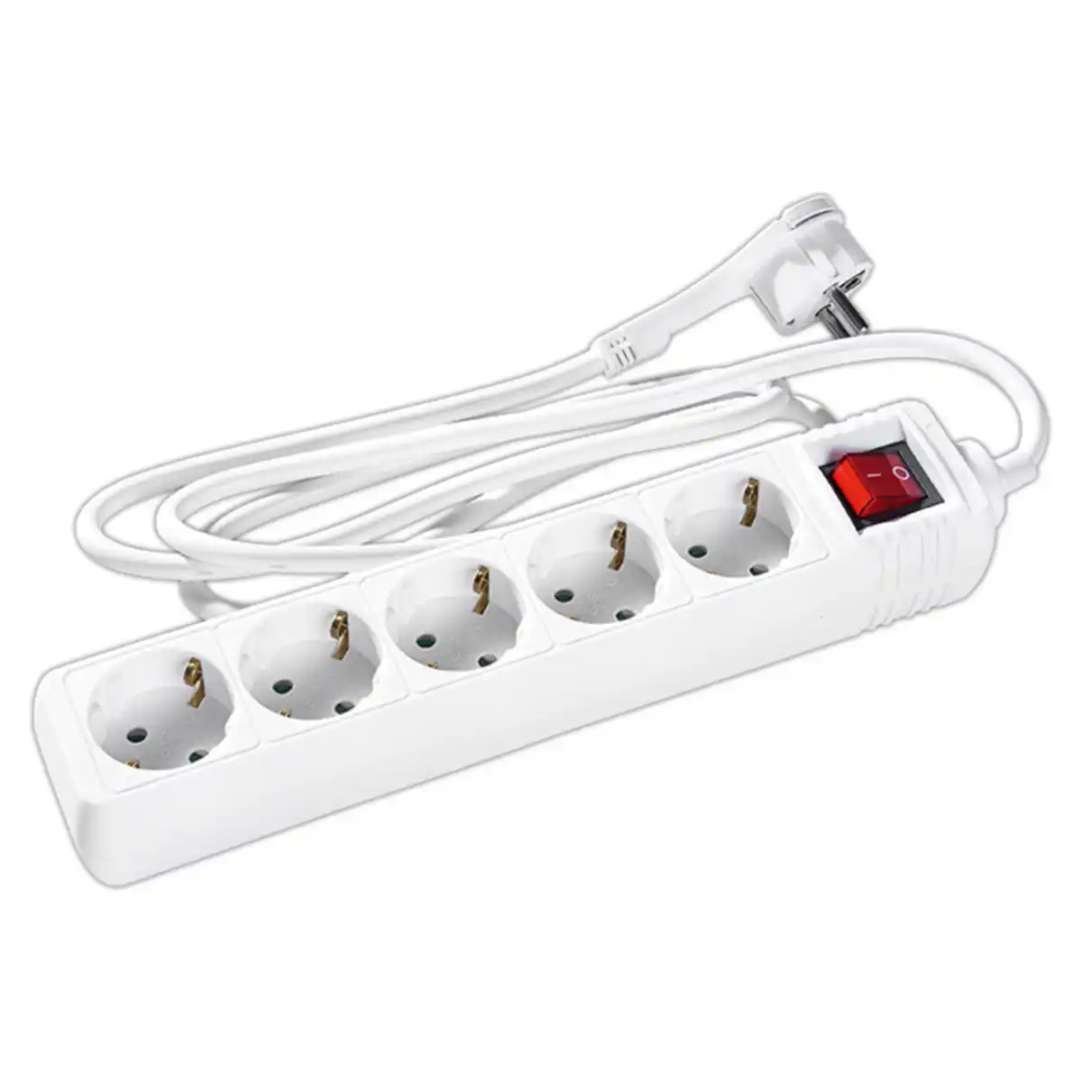 Bild 1 von Powertec Electric Steckdosenleiste 5-fach mit Flachstecker