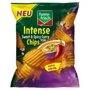 FUNNY FRISCH Intense Chips 110 g, Süß Würzig Curry