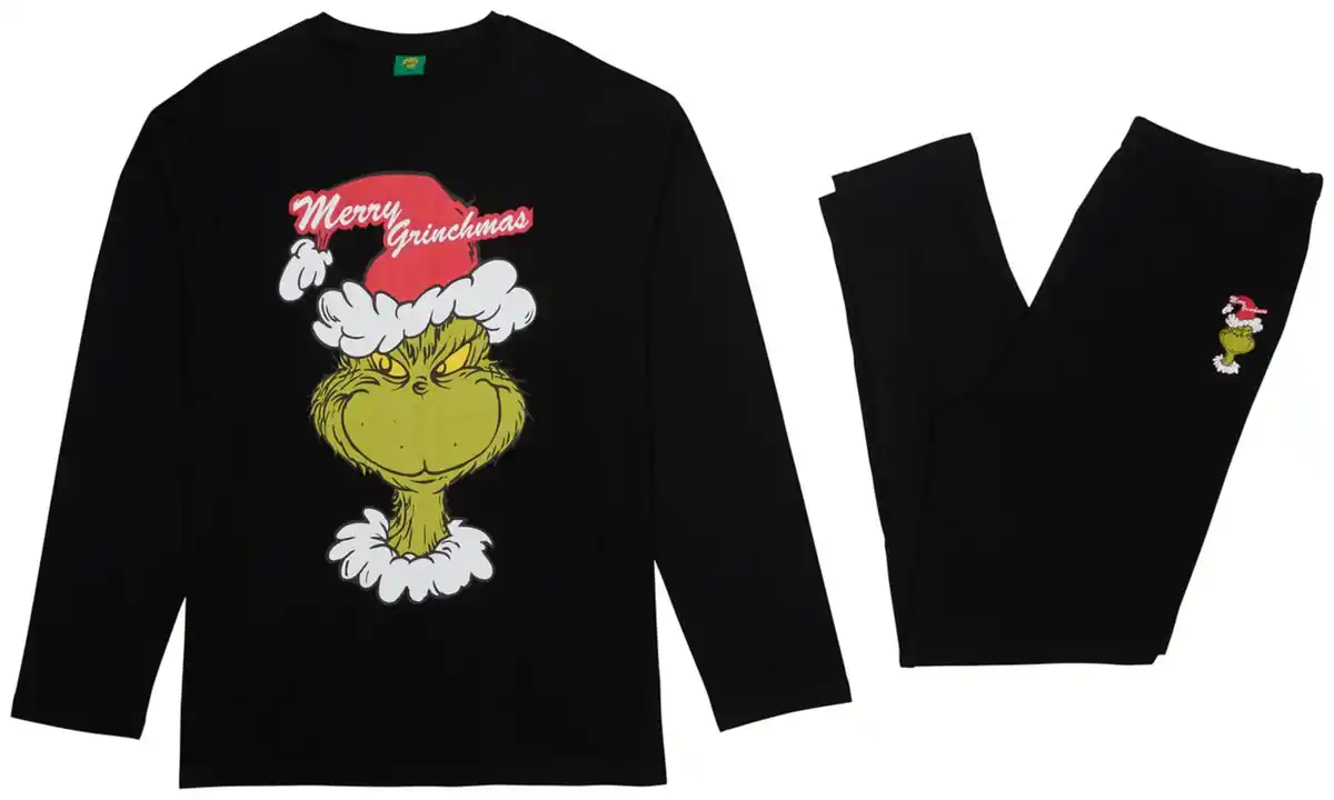 Bild 2 von Herren-Pyjama »The Grinch«, 2-teilig