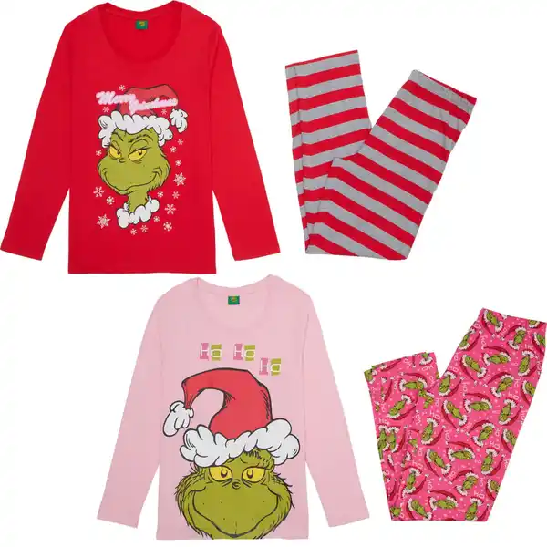 Bild 1 von Damen-Pyjama »The Grinch«, 2-teilig