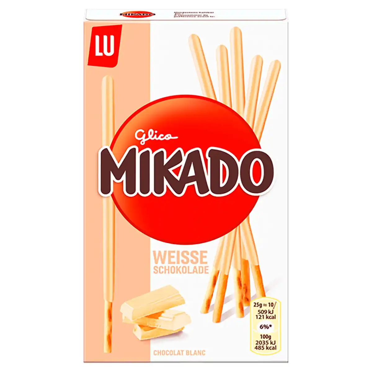Bild 1 von LU Mikado 75 g, Weiße Schokolade
