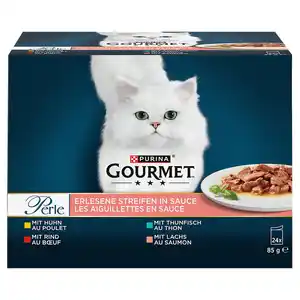GOURMET PERLE Erlesene Streifen 24 x 85 g