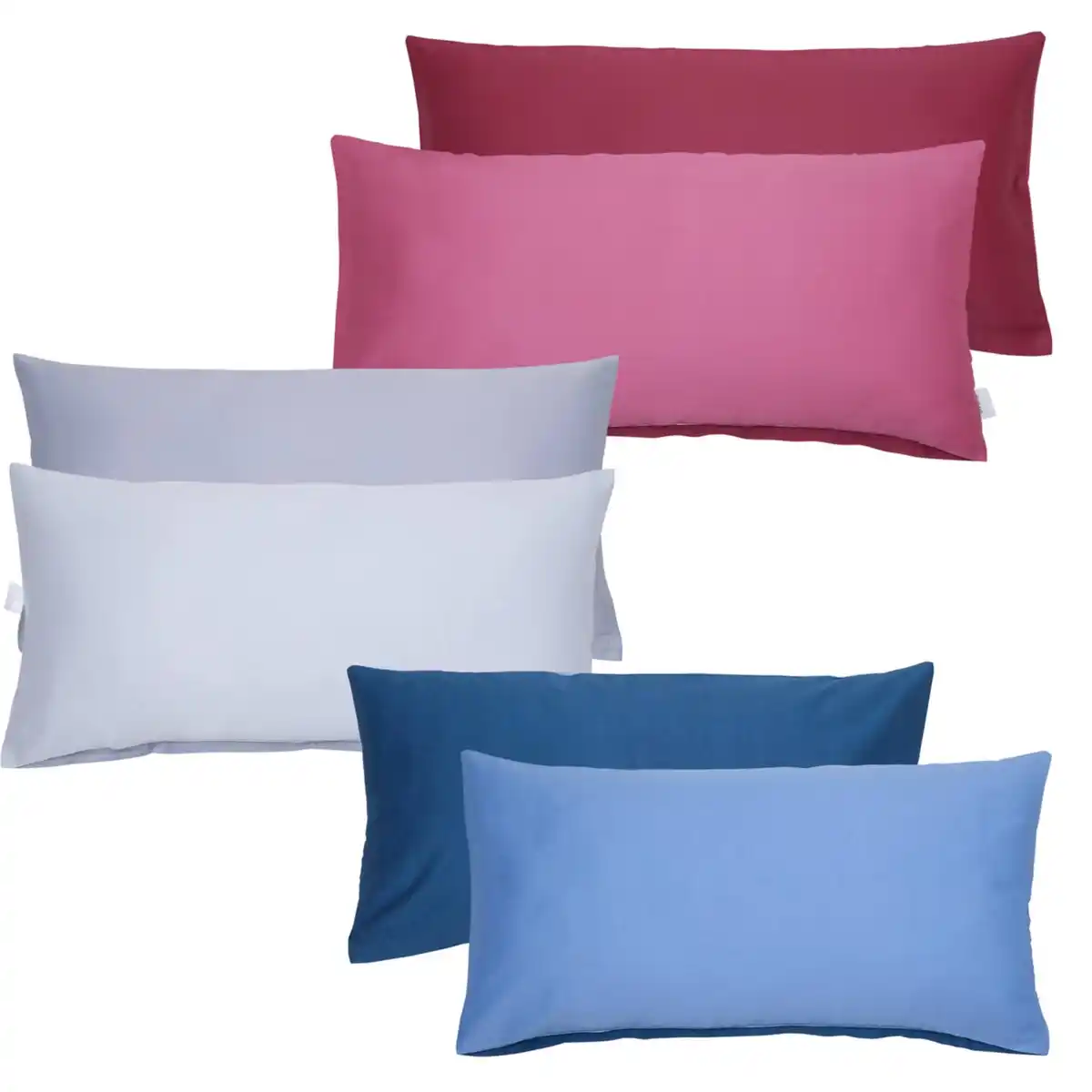 Bild 1 von LOOKS Mako-Satin-Kissenbezüge, 2-St.-Packg.