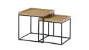Bild 1 von Couchtisch 2er-Set Eiche - 50 x 50 cm - 45 x 45 cm - UBEDA