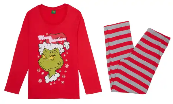 Bild 3 von Damen-Pyjama »The Grinch«, 2-teilig
