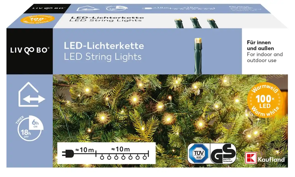 Bild 3 von LIV&BO® LED-Lichterkette mit 100 LEDs