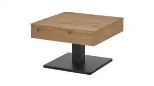 Couchtisch Eiche quadratisch - 70 x 70 cm - aufklappbar - ASHTON