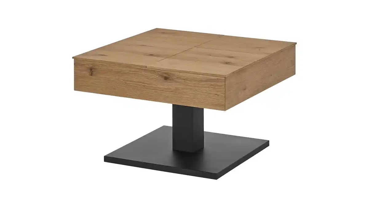 Bild 1 von Couchtisch Eiche quadratisch - 70 x 70 cm - aufklappbar - ASHTON