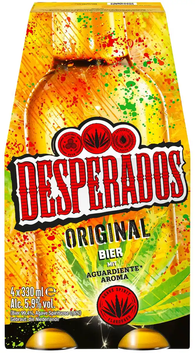 Bild 1 von DESPERADOS Original, Packg. 4 x 0,33-l-Fl.