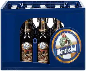 MÖNCHSHOF Kellerbier oder Naturradler, Ka. 20 x 0,5-l-Fl.