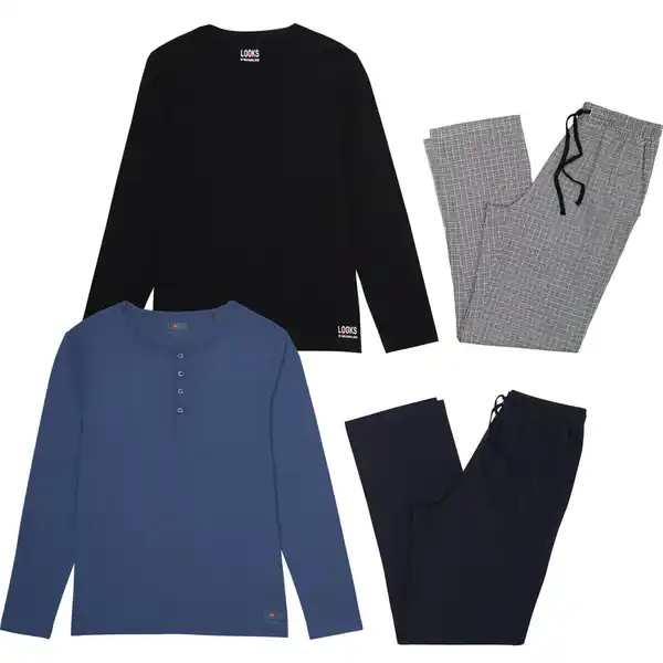 Bild 1 von LOOKS Herren-Pyjama, 2-teilig