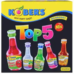 KOBER'S Liköre, Packg. 25 x 0,02-l-Fl.