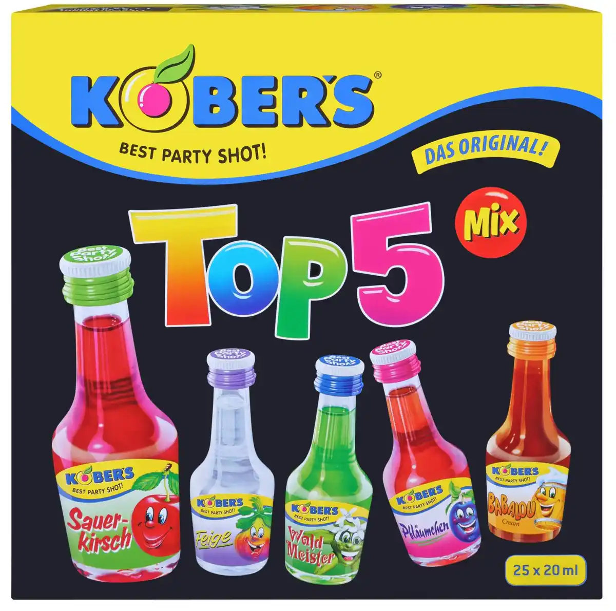 Bild 1 von KOBER'S Liköre, Packg. 25 x 0,02-l-Fl.