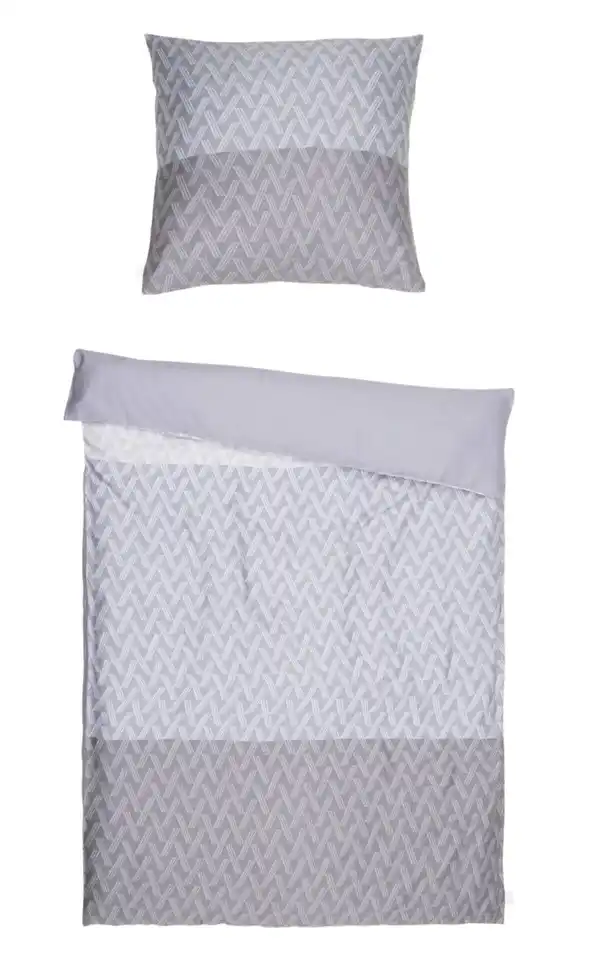 Bild 2 von LOOKS Mako-Satin-Bettwäsche-Set ca. 155 x 220 cm, 2-teilig