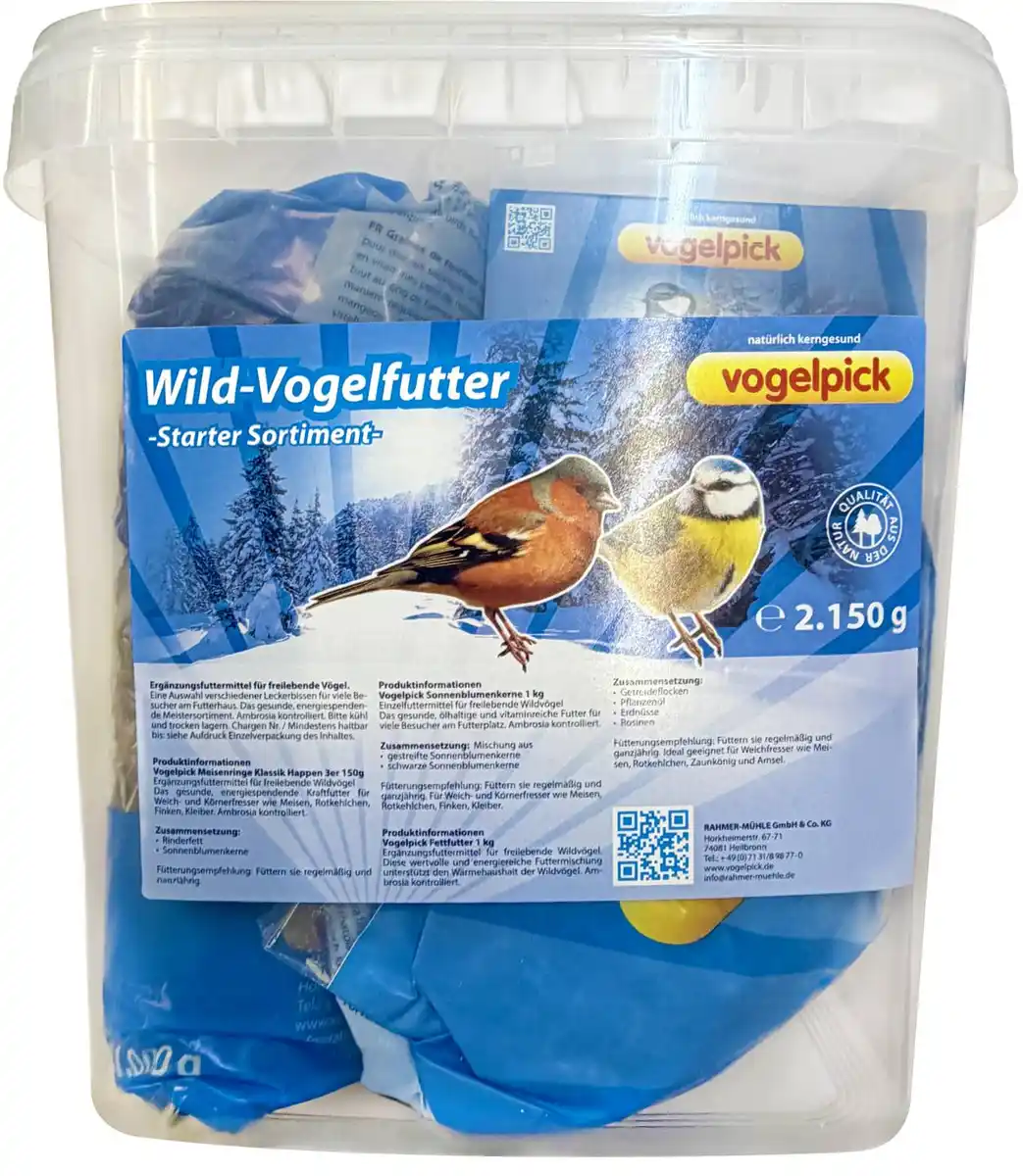 Bild 1 von VOGELPICK Vogelfutter-Set, 2,15-kg-Eimer