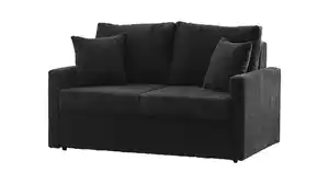 Schlafsofa Cord anthrazit 2-Sitzer 159 cm - BERGAMO