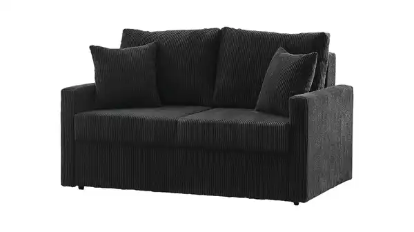 Bild 1 von Schlafsofa Cord anthrazit 2-Sitzer 159 cm - BERGAMO