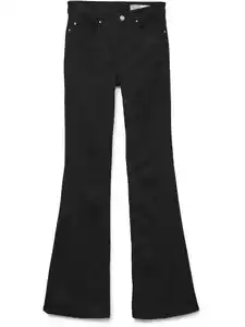 Vero Moda VMFLASH MR FLARED Jeans Schwarz