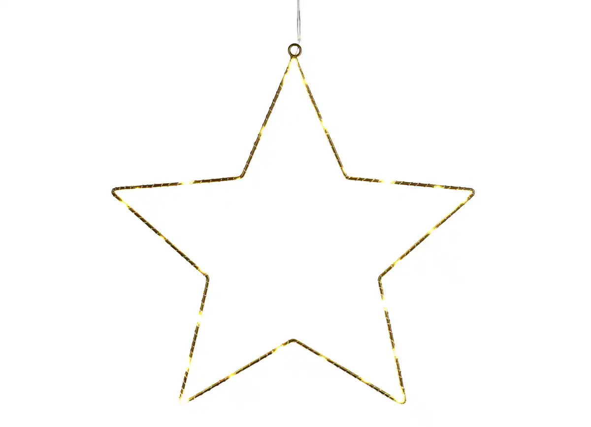 Bild 1 von Micro-LED Metall-Stern 27 warmweiße LEDs