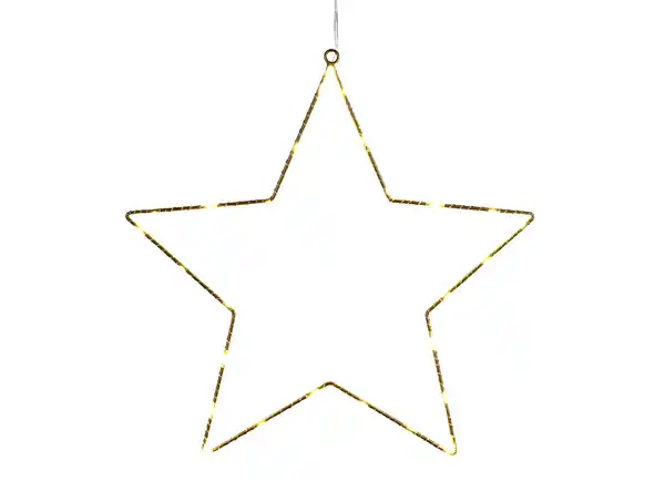 Bild 1 von Micro-LED Metall-Stern 27 warmweiße LEDs