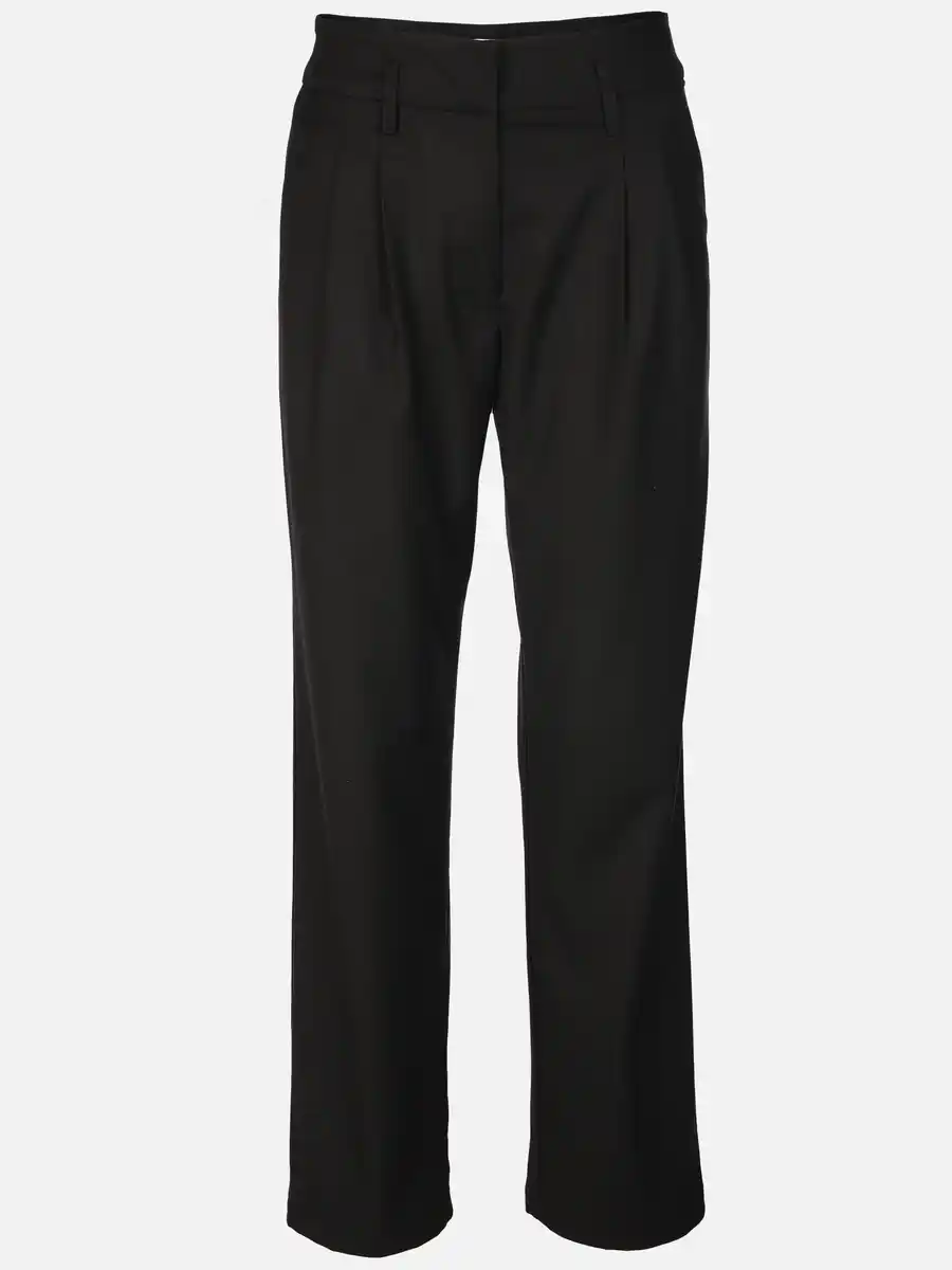 Bild 1 von Damen Hose mit Bundfalten Schwarz