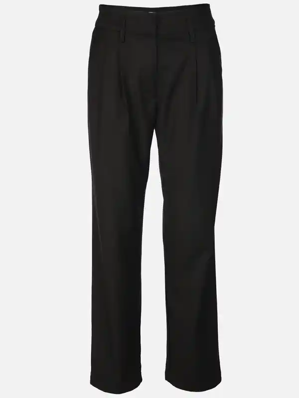 Bild 1 von Damen Hose mit Bundfalten Schwarz