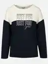 Bild 1 von Damen Sweatshirt mit Glitzersteinchen und Schriftprint Blau